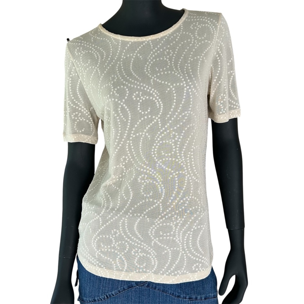 Max Mara Ivory Shirt with Embroidery Neutral Quiet Luxury Designer Italy